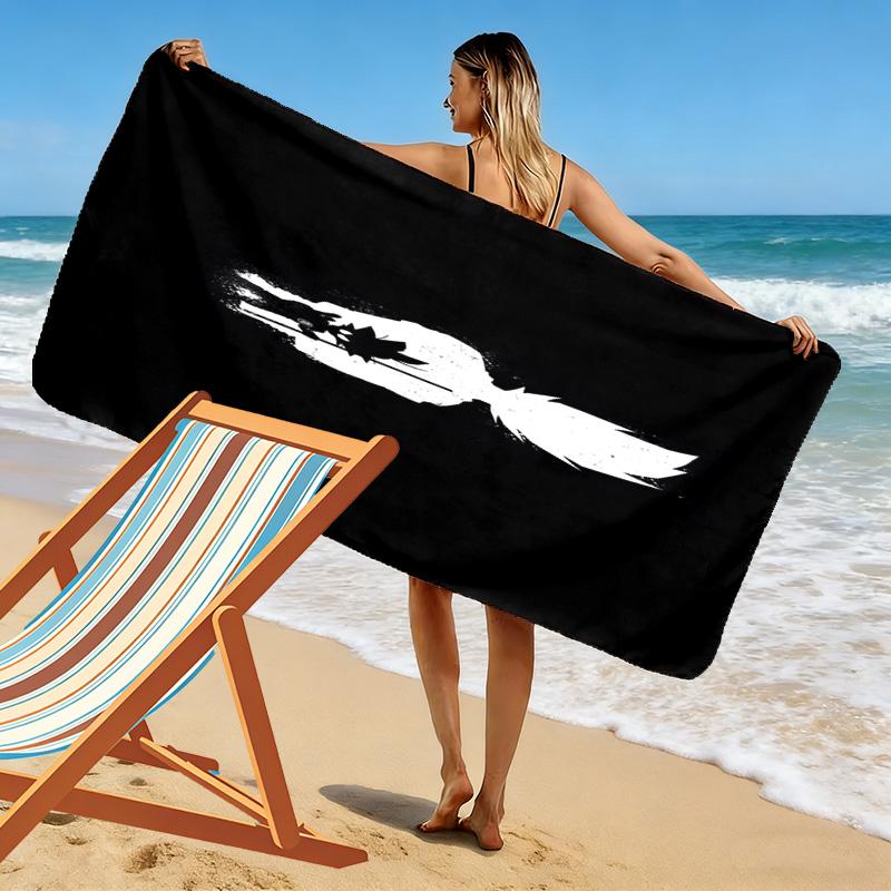 Superhero Clash: Epic Battle Unleashed Beach Towel Portable for Travel Beach Absorbent Bath Towel Swim Seaside Comfort Printing Fashion