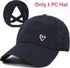 Sun Womens Stylish Hat Love Print Thin Breathable Summer Outdoor Baseball Hat