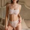 Intimo Sexy in Pizzo Francese: Reggiseno a fascia taglie forti, ultra-sottile e anti-cedimento