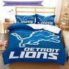 3pcs Football Team (14) Design Cover Set - HD Printed Bedding with 1 Cover and 2 Pillowcases - Perfect for Home and Dorm Decor