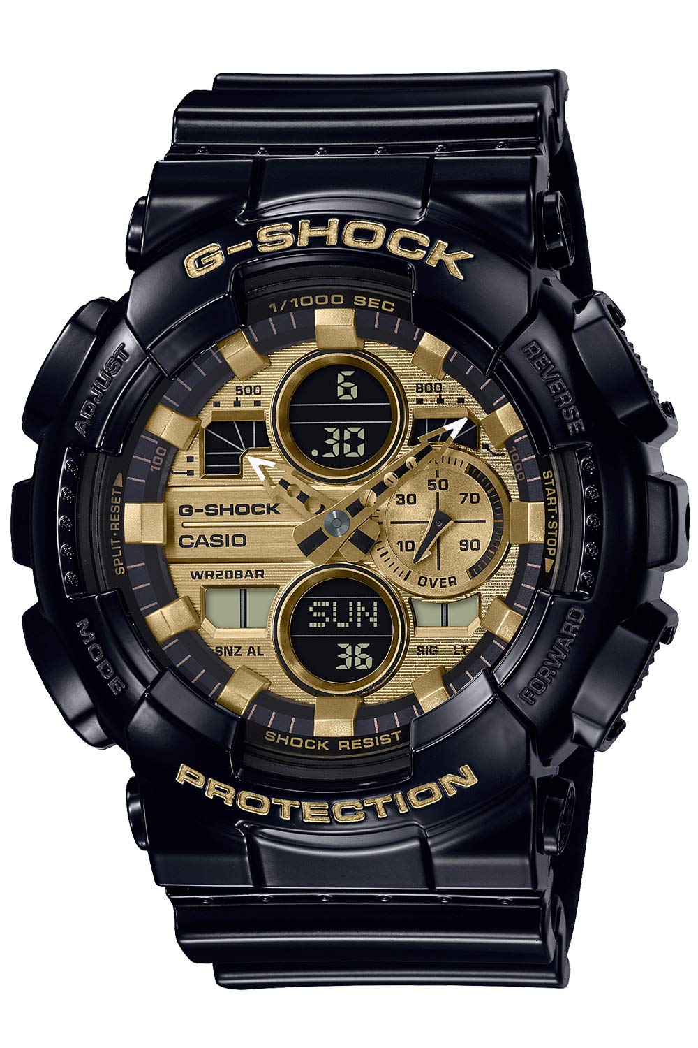 Watch Garish Color Series Black [Casio] G-Shock GA-140GB-1A1JF Men s