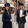 Cotton Beret Hat Windproof Painter Caps Casual Octagonal Newsboy Cap  Autumn Winter