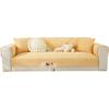 Sofa Cushion Non-slip, Universal for All Seasons, Simple Modern Light Luxury Style Cushion, Living Room Yellow Backrest Sofa Cover, Towel Cover