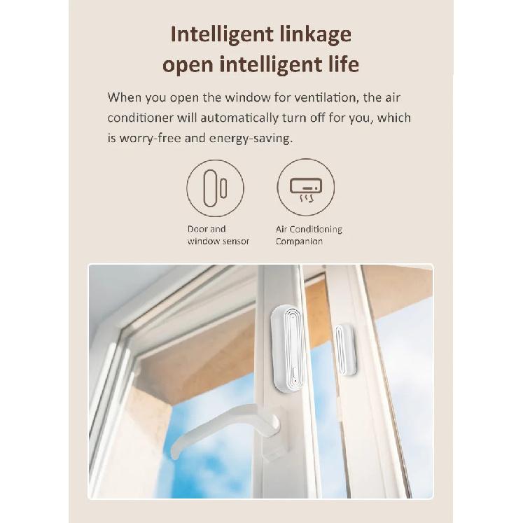 Tuya Smart WiFi Door Window Alarm Sensor Smart Home Open Closed Detectors Wifi Home Alarm Compatible With Alexa Google Home