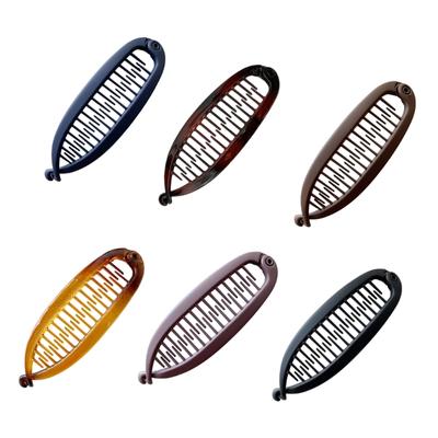 Rutschfester Bananen-Haarclip für Damen Nahtloses Design Harz-Haarnadel für Pferdeschwänze, Dutt und Hochsteckfrisuren