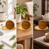 5 Pieces Coaster Set with Holder Whimsical for Coffee Table
