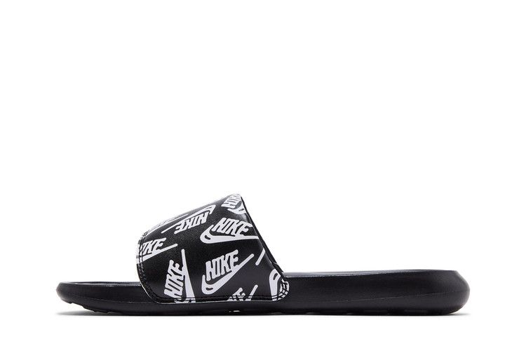 Nike Victori One Slide 'Repeat Logo - Black White'