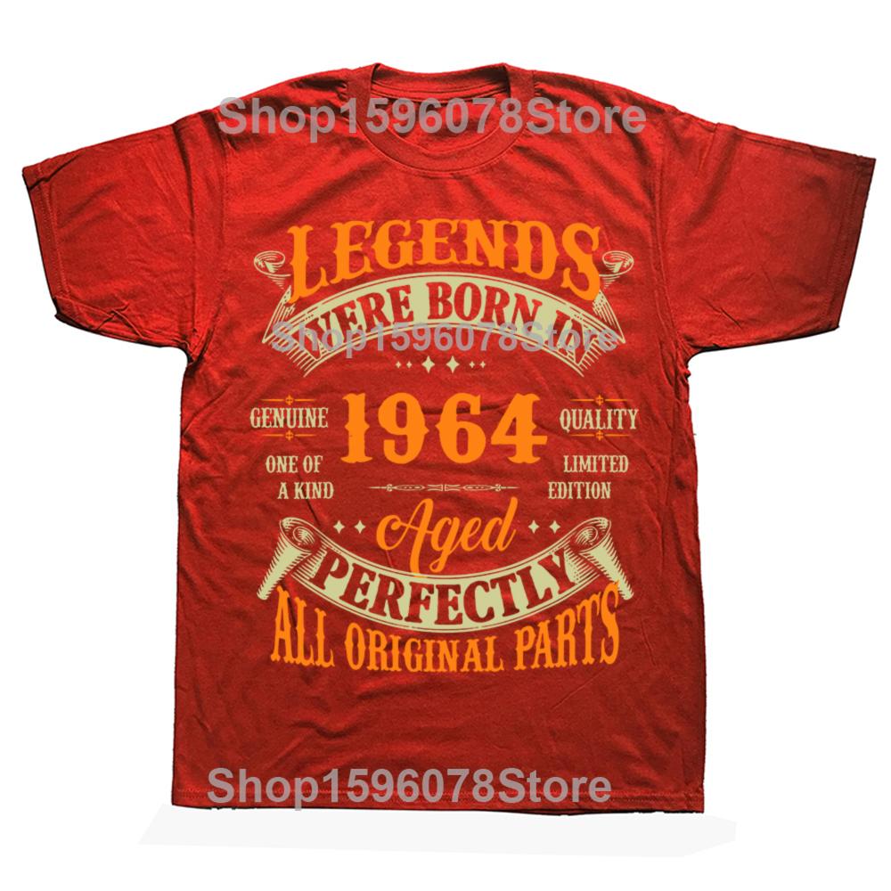 

Legend 1964 Birthday Gifts 61 Year Old 61th Bday Present T Shirts Summer Graphic Streetwear Short Sleeve Tshirt Mens Clothing S