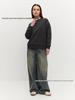 Autumn/Winter Oversized Round Neck Pullover: American Casual Style, Versatile, Comfortable, Solid Color