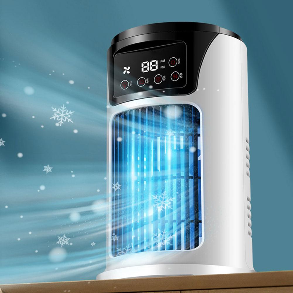 Portable Air Conditioner Fan 6H Timer Desktop Fan 300ML Water Tank Water Cooling Fan for Home Bedroom Office