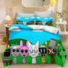 Exquisite Cartoon 3D Printed S-Sprunki Bedding Set 3pcs Duvet Cover Pillowcase Single Twin Double Queen King Size for Kids Boy