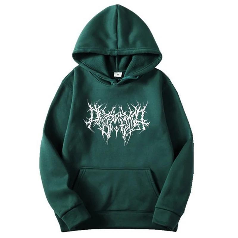 Spring and Fall Gothic Long Sleeved Original Sweatshirt for Women Unisex Hoodie