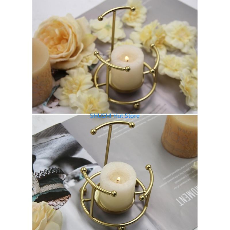 

Metal Candlestick Geometric Holder Vintage Candelabra Stand Decor D57B China Mainland