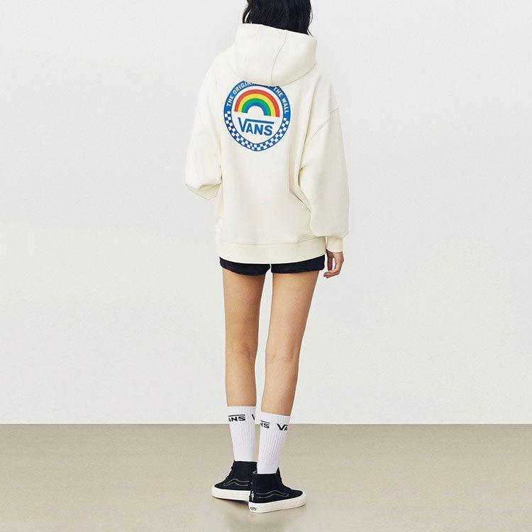 Vans Anaheim Sweatshirts Women's Ecru Hooded Moderate Regular VN0A5AUEFS8