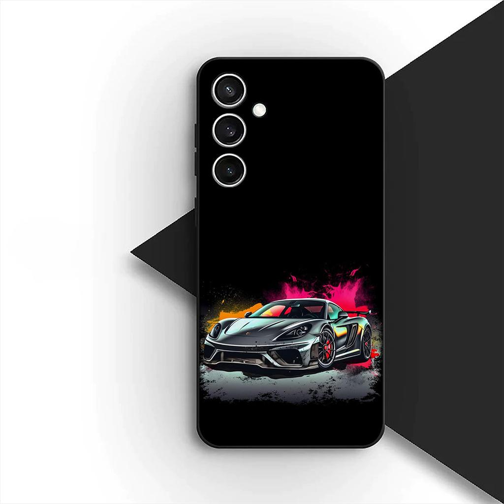 for Xiaomi Redmi Note 12 11 10 A3 Pro 10A 10C 12C Note12 5G 4G Phone Cover Soft Case Supercar Super Car Cartoon taillights