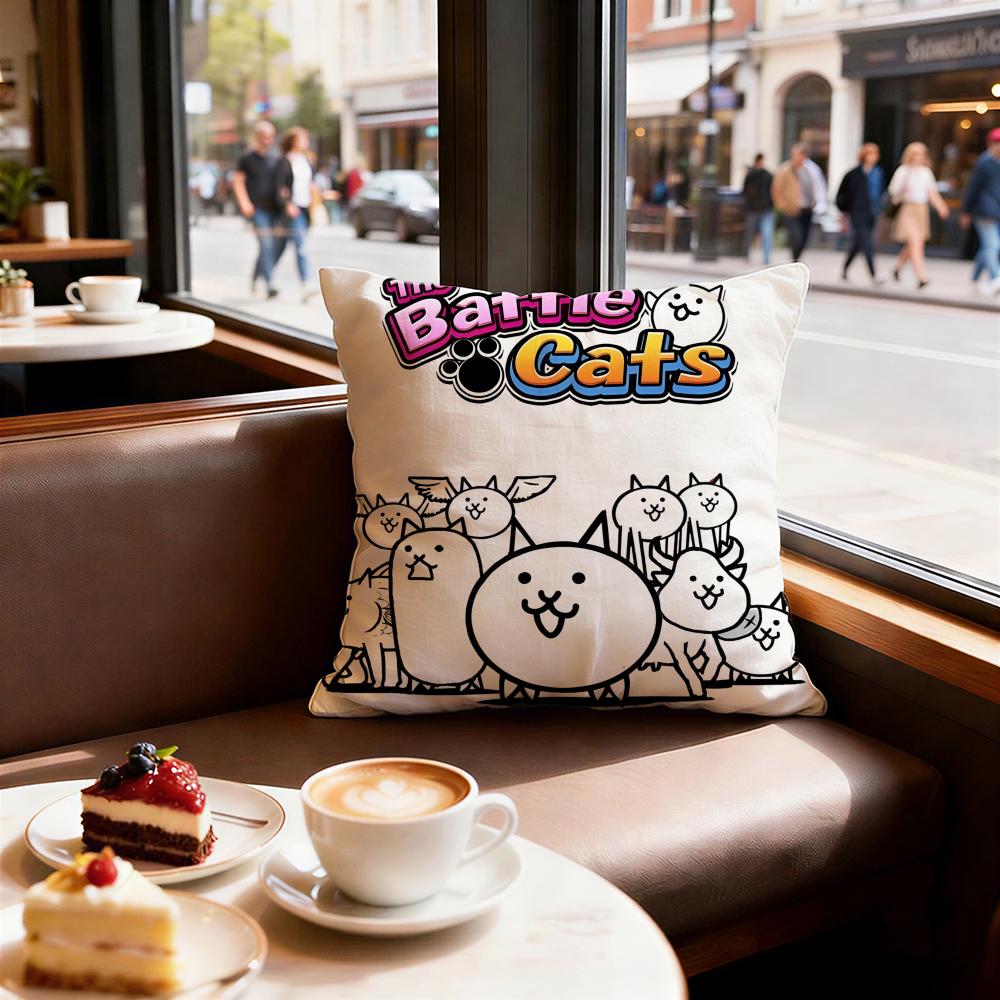 Game The Battle Cats Cushion Cover Decorative Cushions Covers Cover Sofa x Pillow Piece x x Pillowcase