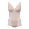 Shapewear That Smooths Uneven Bodysuit BB L [Lucien] Areas, Crotch-attached (posture Support), Smoother, Women's, Beige,