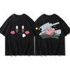 Adult and Children Kirby Face Expression Pure Cotton Y2KT TShirt Suitable for Staying Home or Going Out