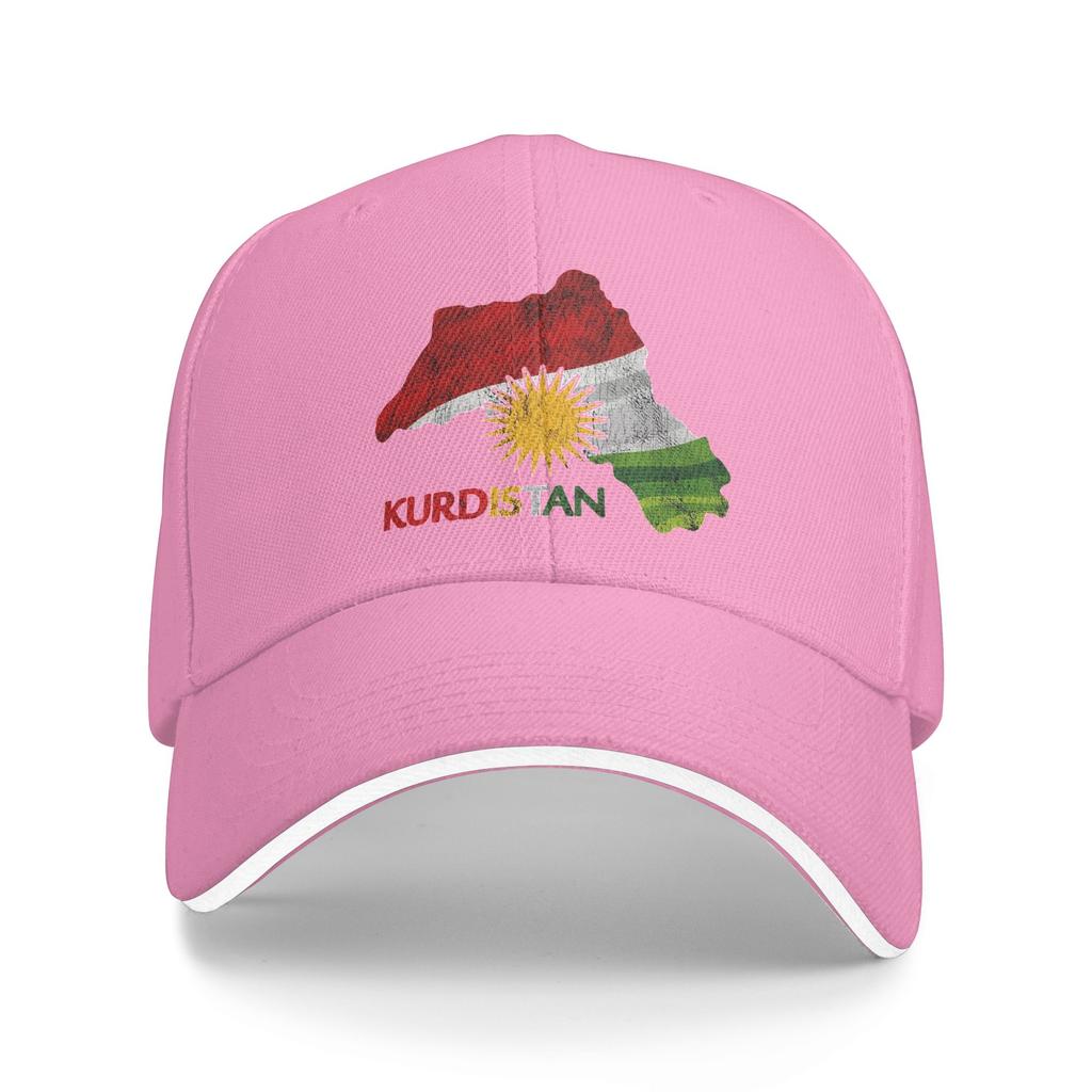 Unisex's Women's Flag Map of Kurdistan Outdoor Hat Spring  Sun Cap New Baseball Cap Fashion Sunscreen Hats
