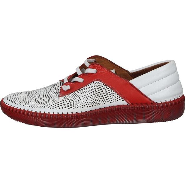 

Женские слипоны Manitu Aus echtem leder rot 39