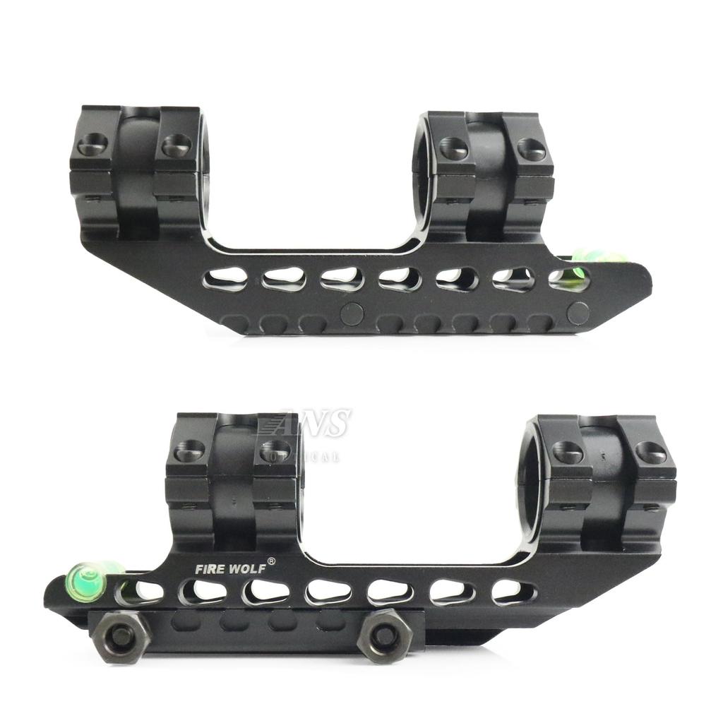 ANS optical 25.4/30mm Long One-Piece Mount with Indicator and Level (Black) Rifle Scope Mount for Airsoft