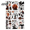 Non-adhesive Halloween Decals 9 Sheets Window Clings Happy Pumpkins Witch Ghost Bats Castle Spooky Decorations Stickers PVC Waterproof for