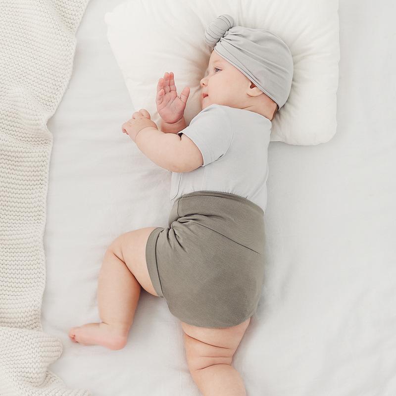 Bamboo Fiber High Waist Infant Summer Shorts