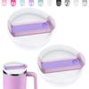 2 Pcs Replacement 20/30 oz Dustproof Spill Proof Resistant Tumbler Lid for Stanley Cup,  Fit for Stanley and More Coffee Mugs