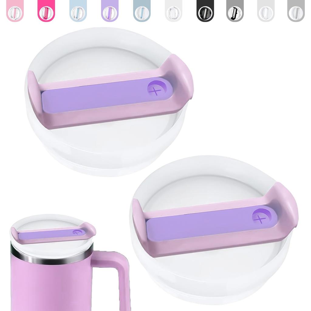 2 Pcs Replacement 20/30 oz Dustproof Spill Proof Resistant Tumbler Lid for Stanley Cup, Fit for Stanley and More Coffee Mugs