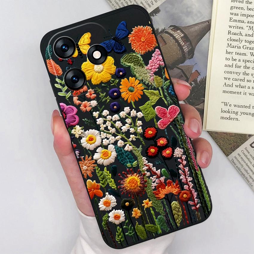 For Tecno Spark 10 9 8 7 5 Pro 4 5 Air 8C 8P 7P 7T Phone Case Pretty Bow Patterns Soft Matte Silicone Anti Slip Durable Fashion Shell For Tecno Casing