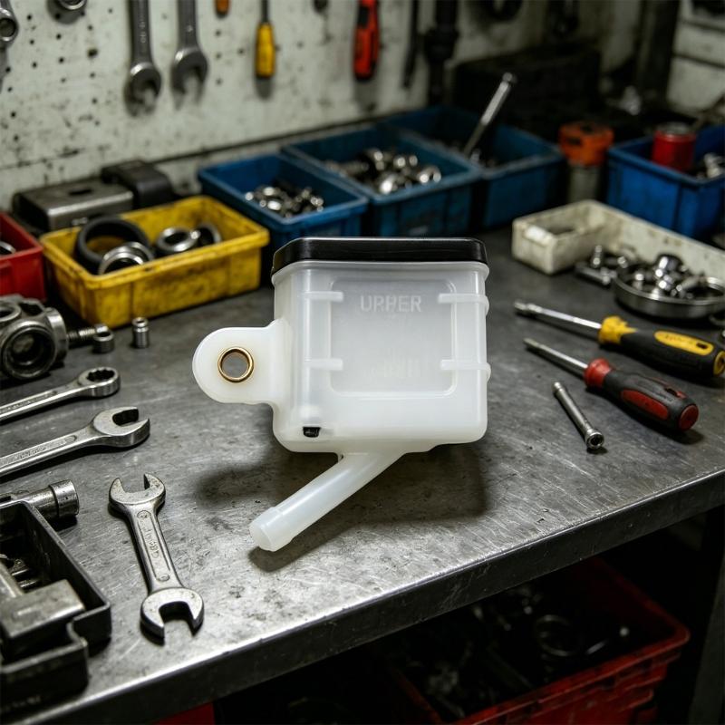 Quality Motorcycle Brake Fluid Reservoir Oil Tank Transparent PC Material Leak Proof For Smooth Braking Performances