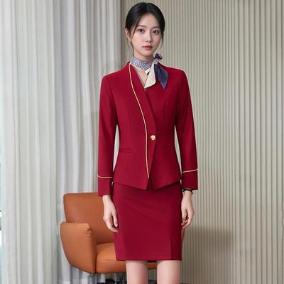 Set Uniforme Professionale da Donna per Assistenti di Volo & Personale Alberghiero