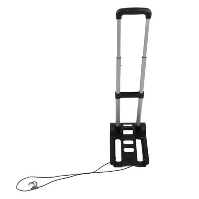 Folding Luggage Cart with 2 Wheels Small Hand Truck with Drawbar Light Duty Dolly for Moving