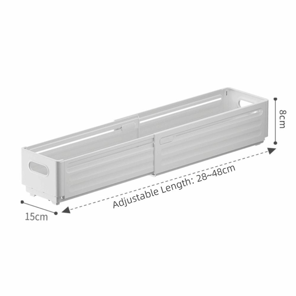 Stapelbarer ausziehbarer Schubladenorganizer Stapelbare Küchenorganizer Schrankaufbewahrung