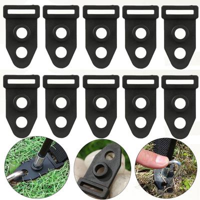 Accessories Double Eyes Black Tent Feet Clamp Wind Rope Buckle Outdoor Camping Traveling Tent Clip