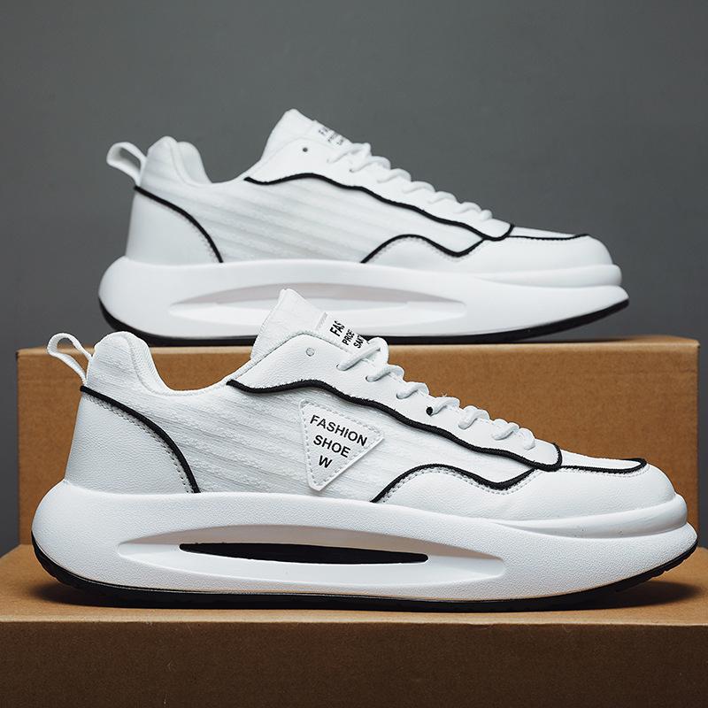

2025 new cold sticky summer popular mesh breathable casual student board shoes sports shoes thick sole heightening men s shoes 45