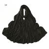 Rhinestone Floral Beads Modal Jersey Hijab Shawls Women Wrap Elastic Thick Muslim Full Cover Islam Foulards Bonnet Headband