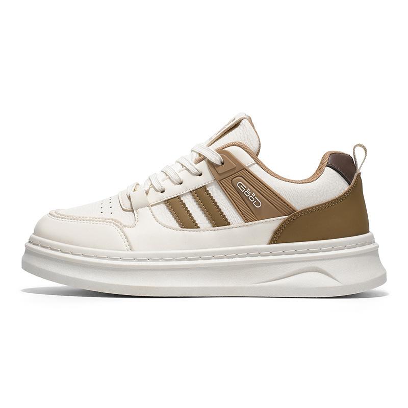 Men's new autumn sports casual shoes breathable versatile low-top shoes thick baseplate shoes