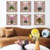6 Sheets 6 Sheets Green Plants PVC Orchid Decals 3D Vases Wall Decal  Dining Room