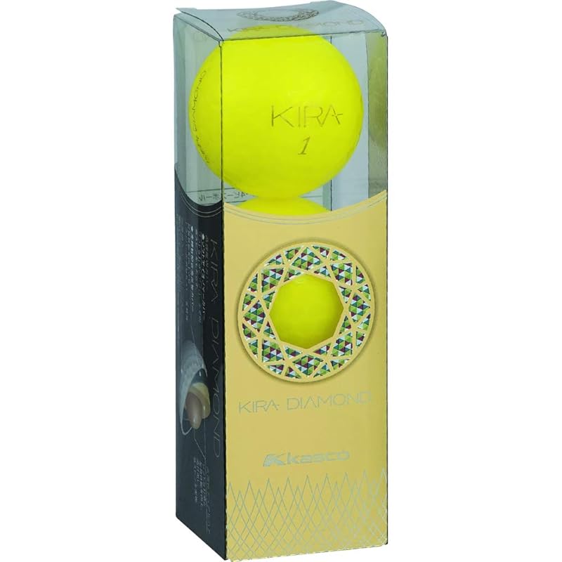

KASCO golf ball Kira Diamond yellow 3 pieces KIRA DIAMOND