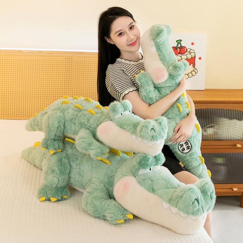 Plush Crocodile Toy Cute Large Size Sleeping Pillow Gift Girls Kid On Holiday