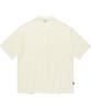 COVERNAT Crochet Half Knit Shirt Ivory