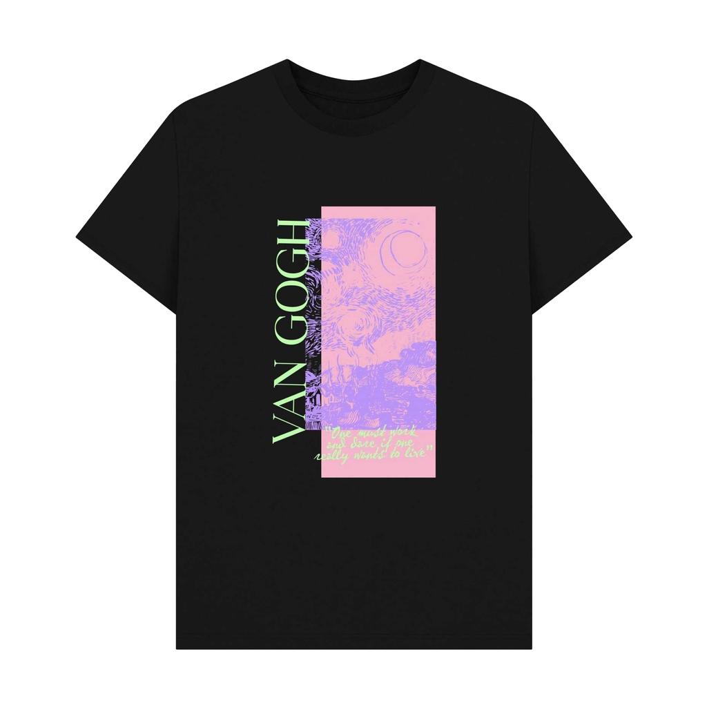 Apoh Unisex Adult Starry Night Scribble Vincent Van Gogh T-Shirt