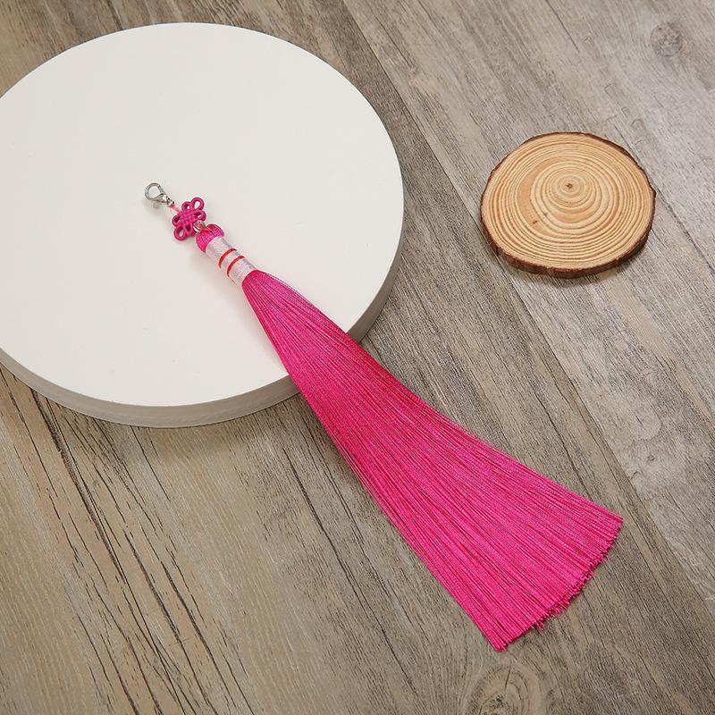 Chińskie klasyczne frędzle delikatny styl etniczny kwiat metalowa rama wisiorki DIY ozdoby rękodzielnicze breloczek dekoracja