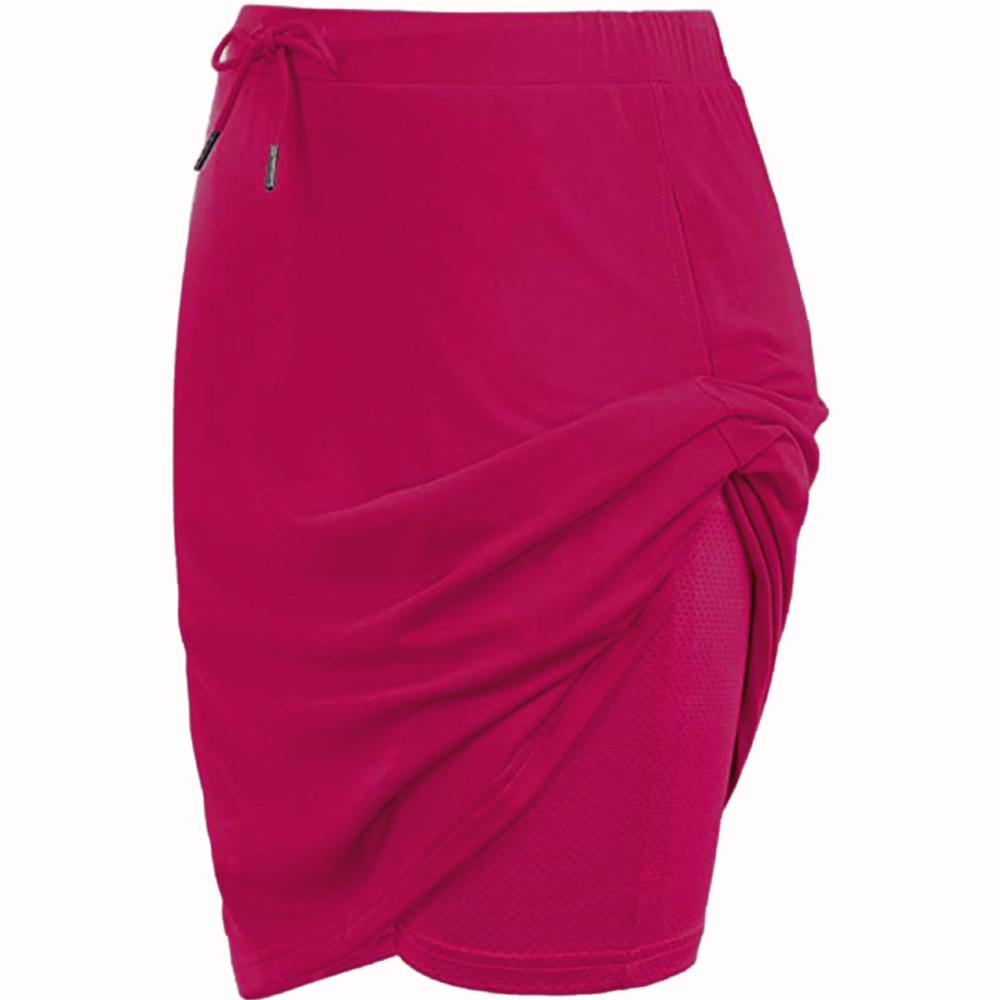 European and American Women's Spring and Summer Temperament Lace-up Solid Color Skirt Two-layer Short Skirt