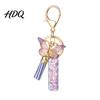 Keychain Accessory Purple Series Pendant Sequins Star Initial Letter Charm Key Chain