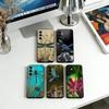 Dragonfly Animal Phone Case Black Silicone Soft For Samsung Galaxy A73,A72,A71,A70,A53,A52,A51
