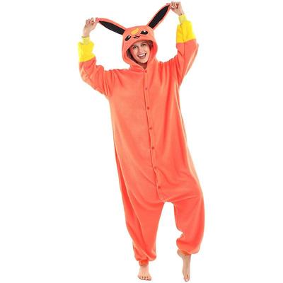 Flareon Onesie Cosplay Kostým Kreslený Kigurumi Jednodielne Pyžamo s nohami Pyžamo