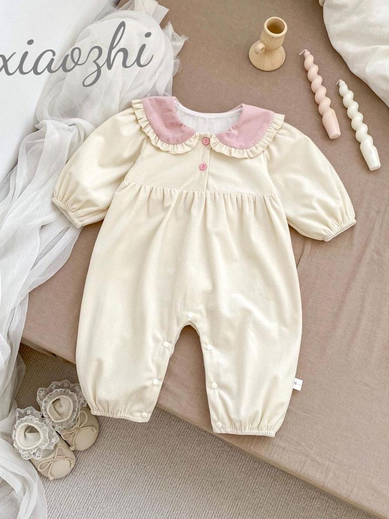 Autumn Baby Girl Bunny Ears Romper - Cute, Fashionable, Comfortable Onesie