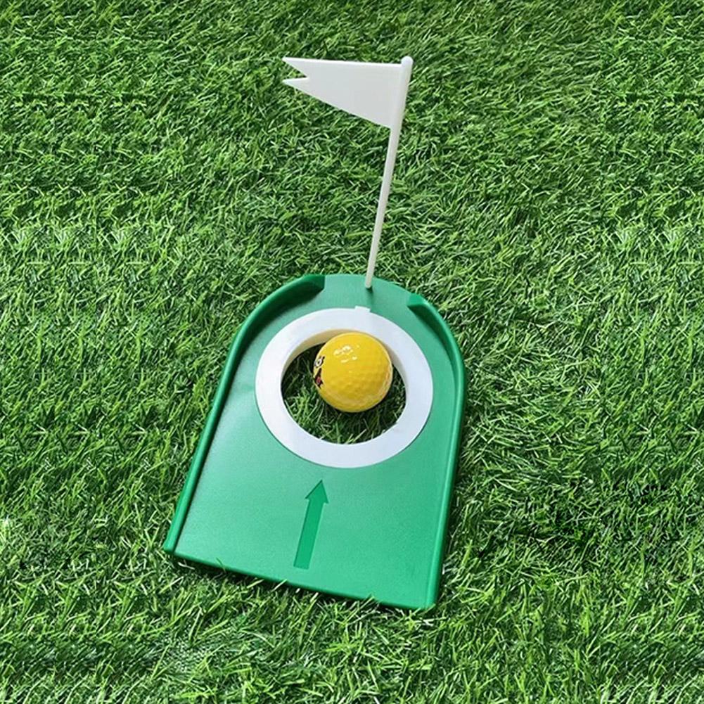 1PC Golf Putting Cup with Flag, Portable Practice Golf Hole Training Aids for Kids Adults Indoor Outdoor Home Office Yard Lawn